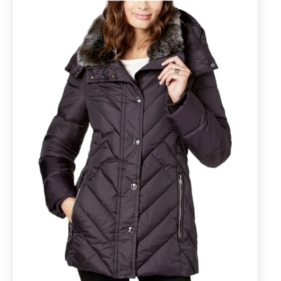 London‎ Fog Womans Purple Quilted Puffer Jacket Size XXL - Picture 1 of 13